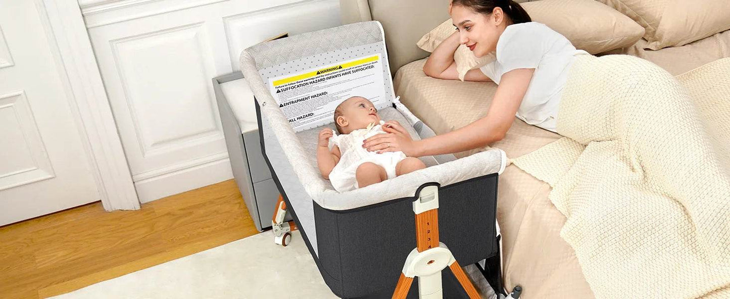 Baby Bassinet, Bedside, 3 in 1 - Loft&Timber