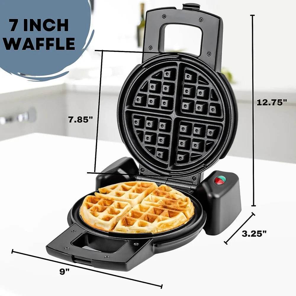 Compact Flip Waffle Maker with Non-Stick Plates - Loft&Timber