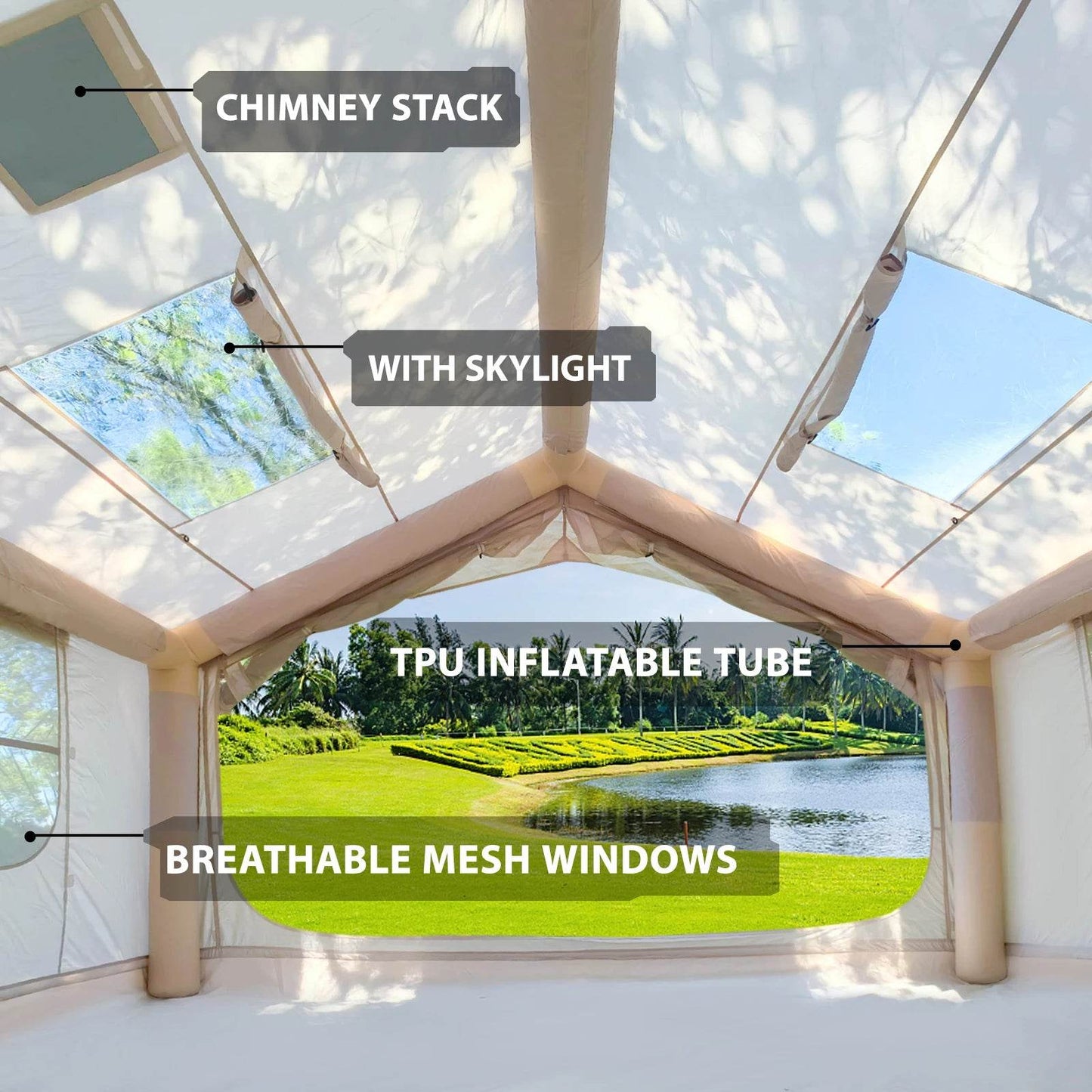 Inflatable Camping Tent - Loft&Timber
