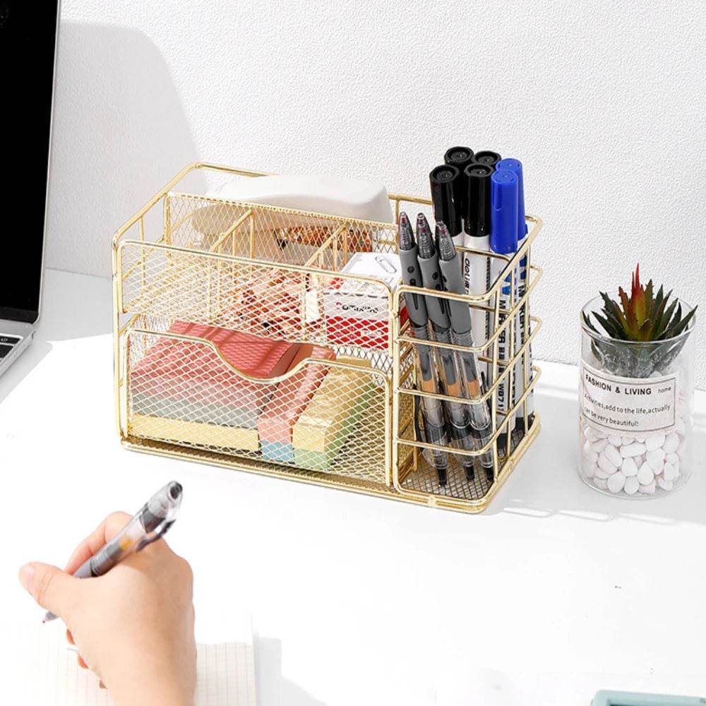Nordic desktop multi-layer metal drawer storage box - Loft&Timber