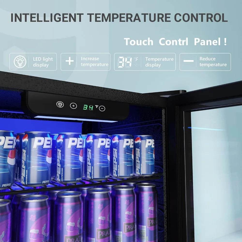 Beverage Refrigerator and Cooler, 128 Can Mini fridge