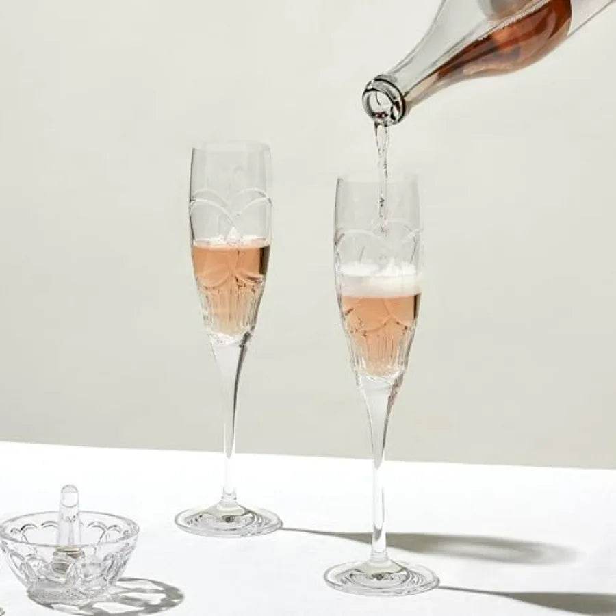 Personalized True Love Wedding Champagne Flutes Set of 2 - Loft&Timber