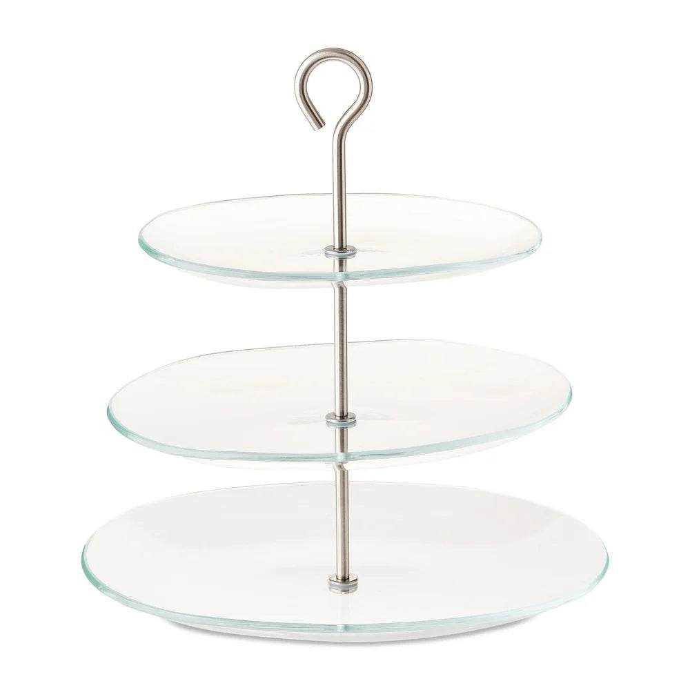 3-Tier Glass Dessert Stand - Loft&Timber