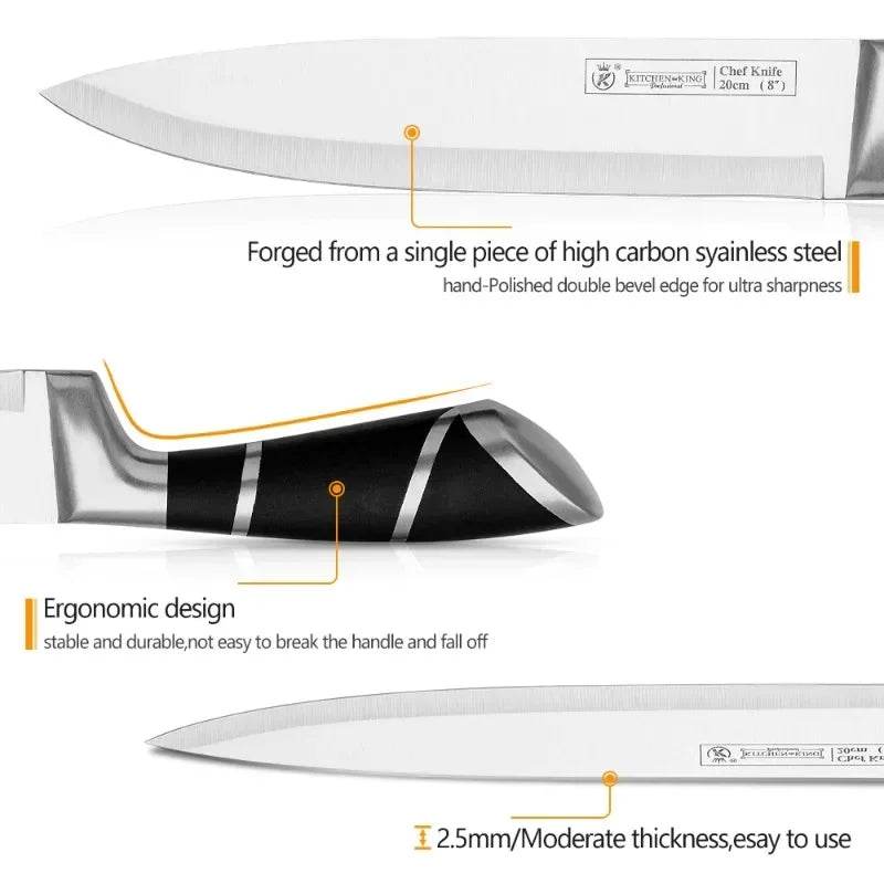 Kitchen Knife Set 9pcs Stainless Steel - Loft&Timber