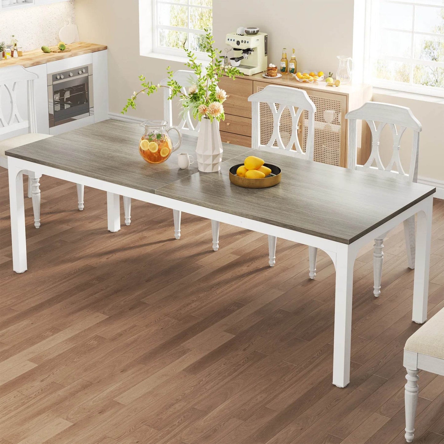 Tribesigns Dining Table for 6-8 People, 200cm - Loft&Timber