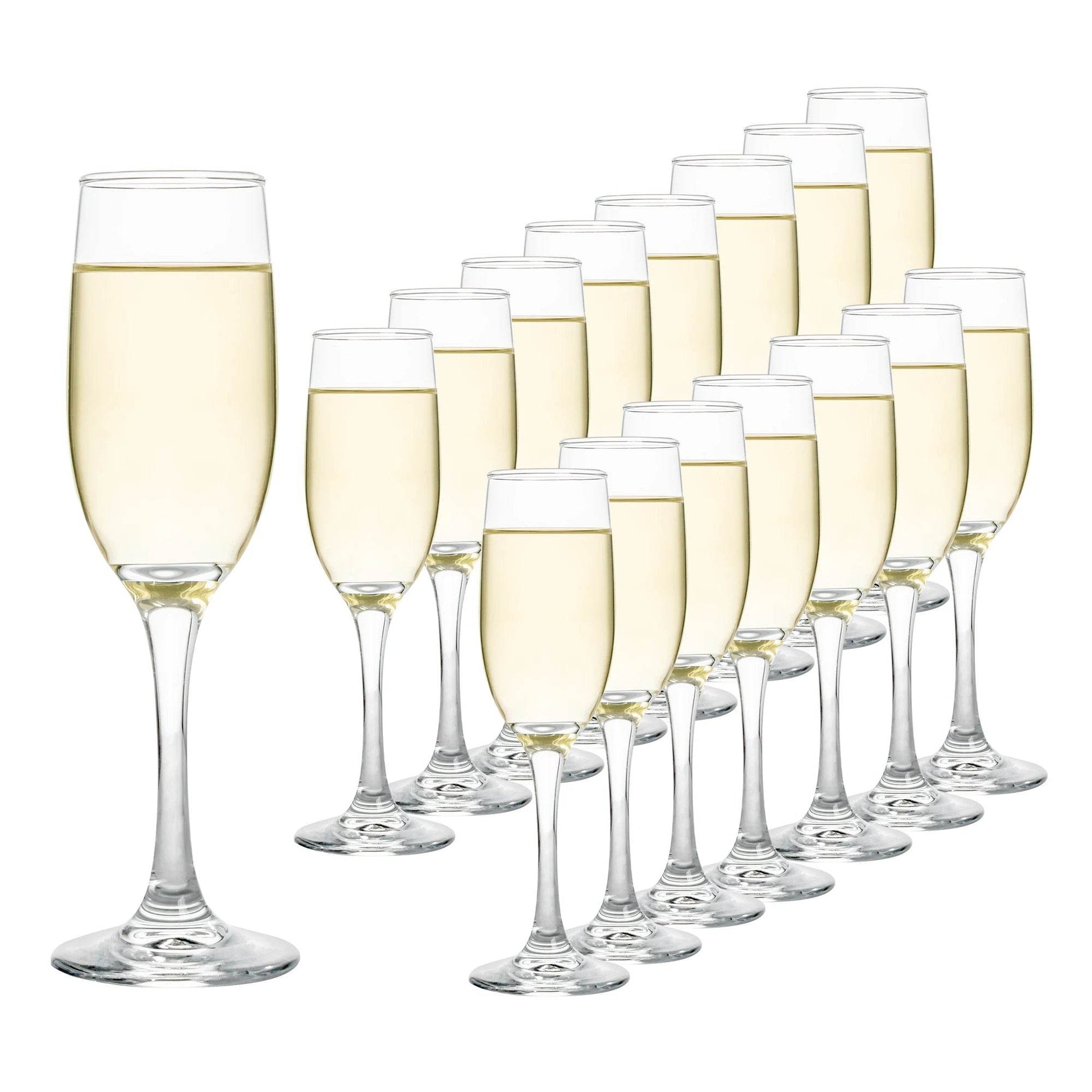 6oz 16-Pack Thickened Champagne Glasses - Loft&Timber