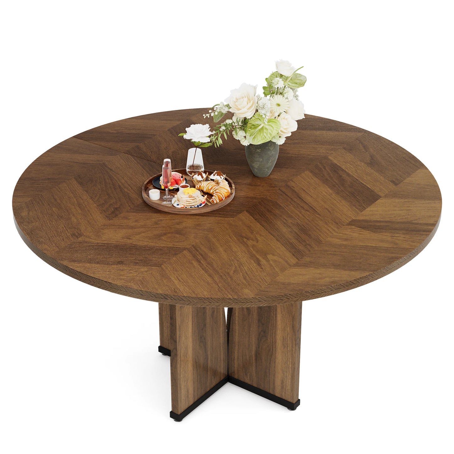 Tribesigns 39" Round Conference Table for 4 - Loft&Timber