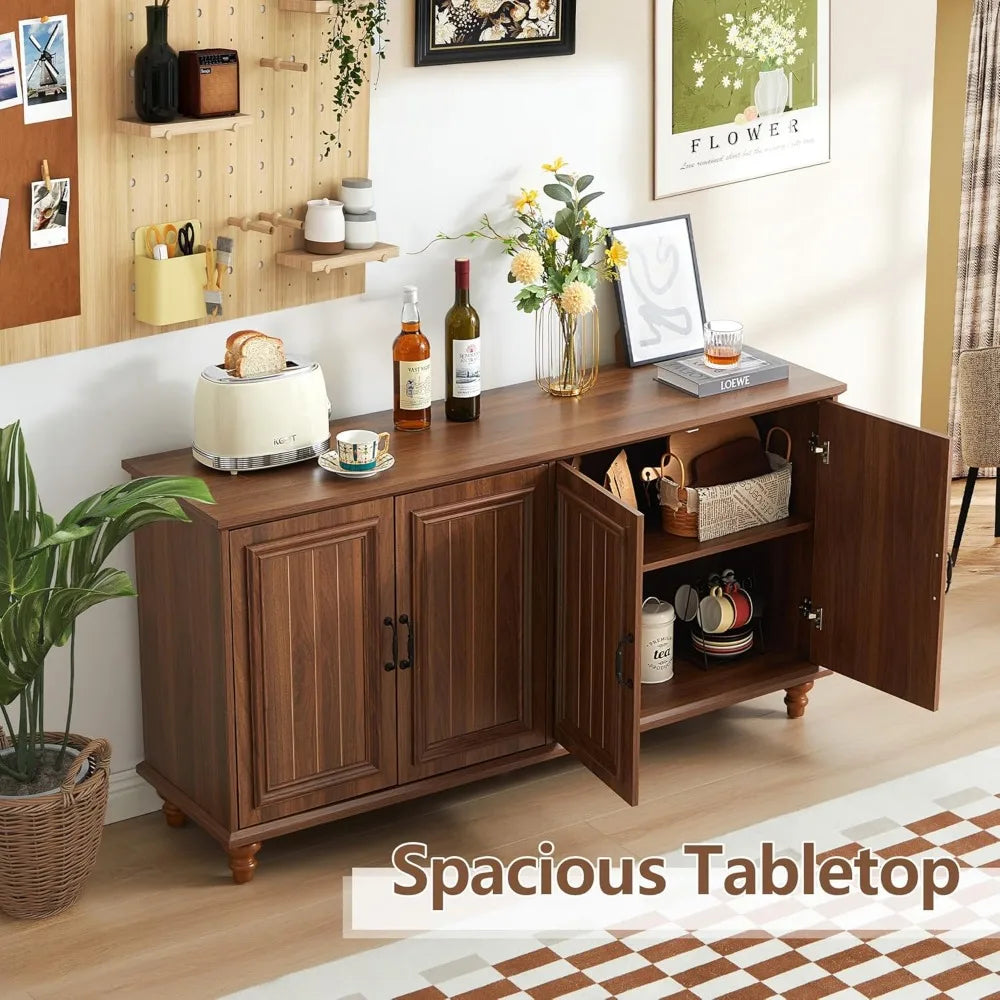 59" Large Sideboard Buffet Cabinet with Storage - Loft&Timber