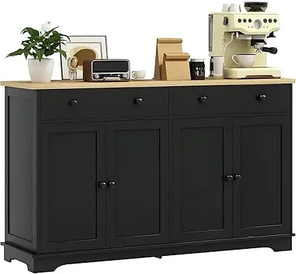 55" Modern Sideboard Buffet with 2 Doors, 2 Drawers, & 2 Shelves - Loft&Timber