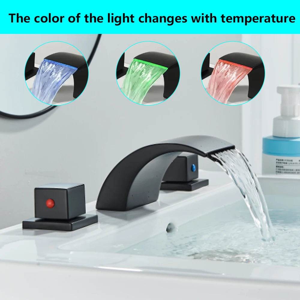 LED Bathroom Faucets Waterfall - Loft&Timber