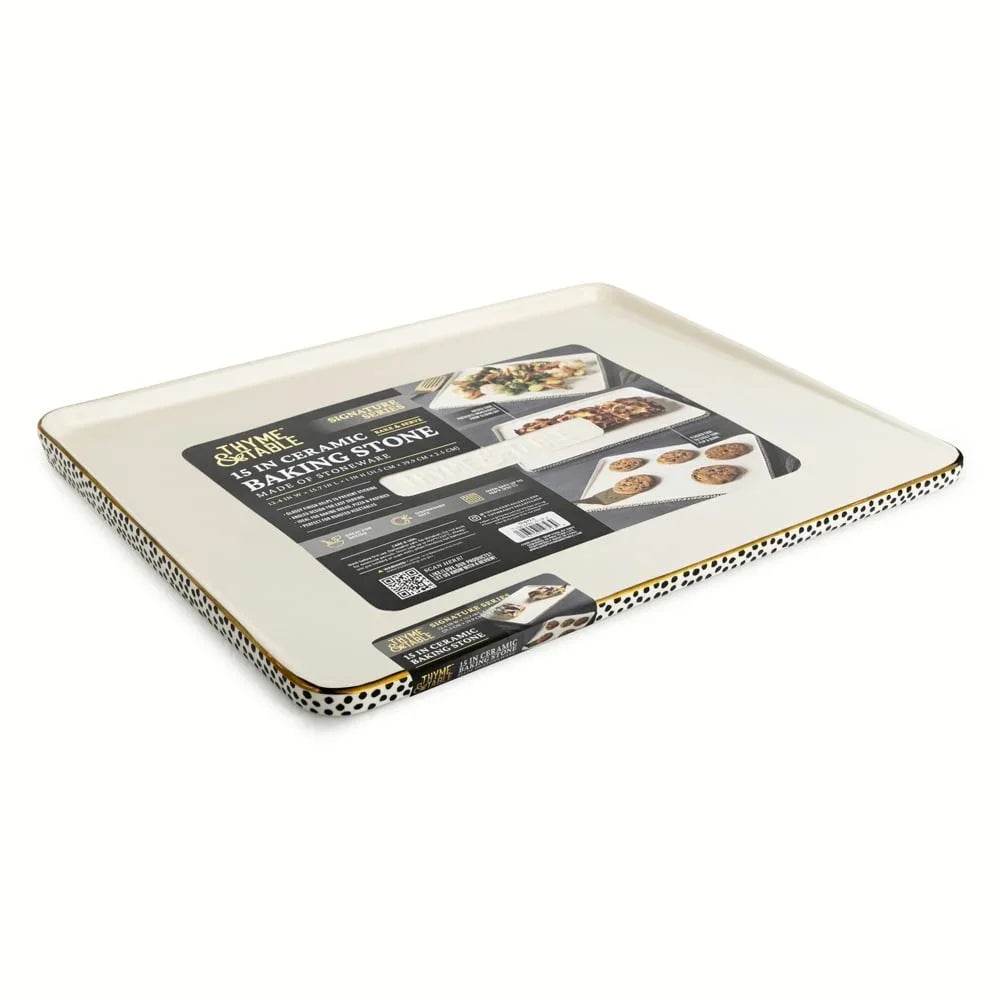 15 Inch Square Ceramic Baking Stone Non-Stick - Loft&Timber