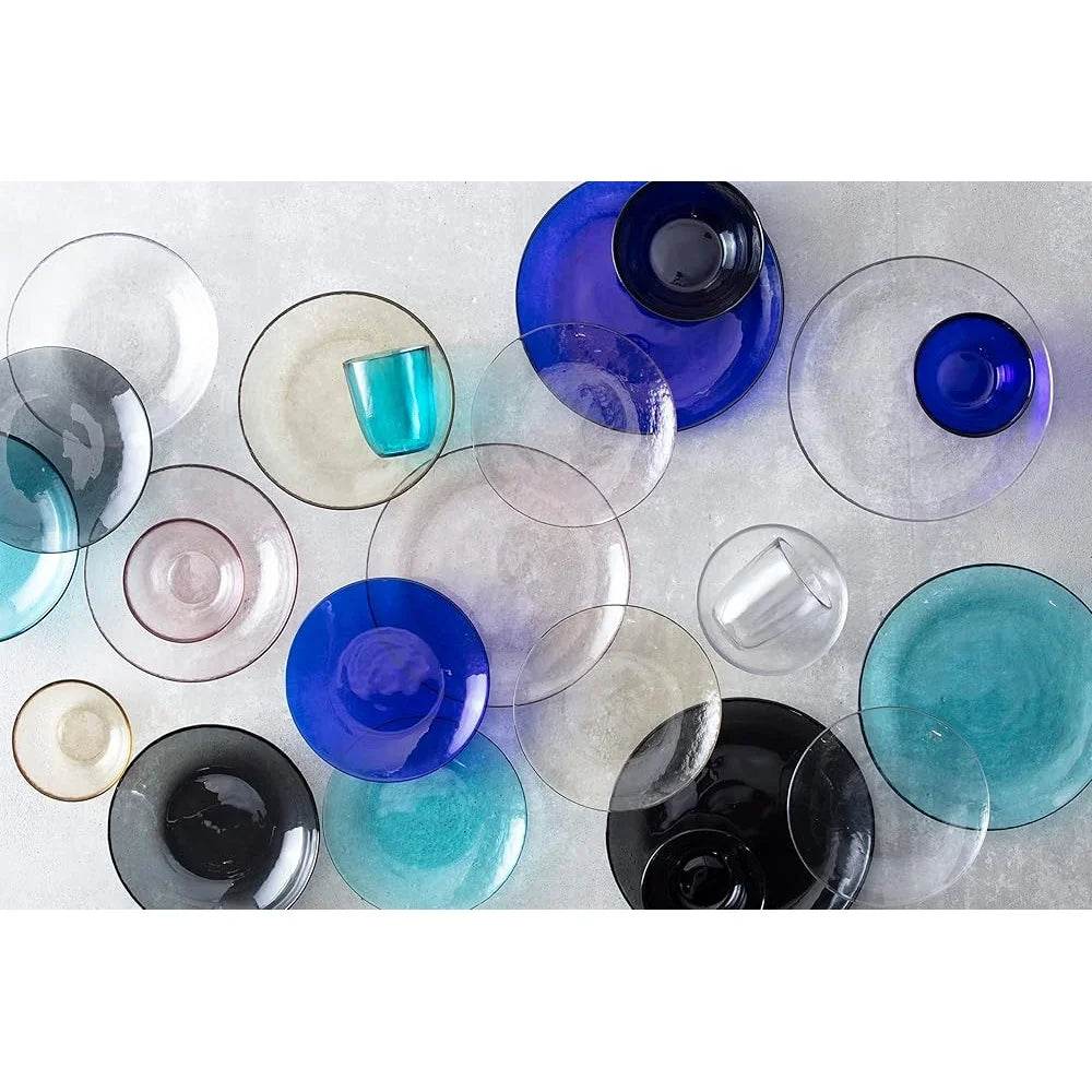 Clear Glass Salad Plate Set of 4 8 Inch