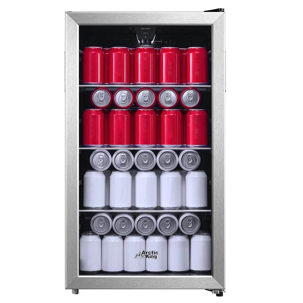 115 Can Beverage Fridge Cooler Stainless Steel - Loft&Timber