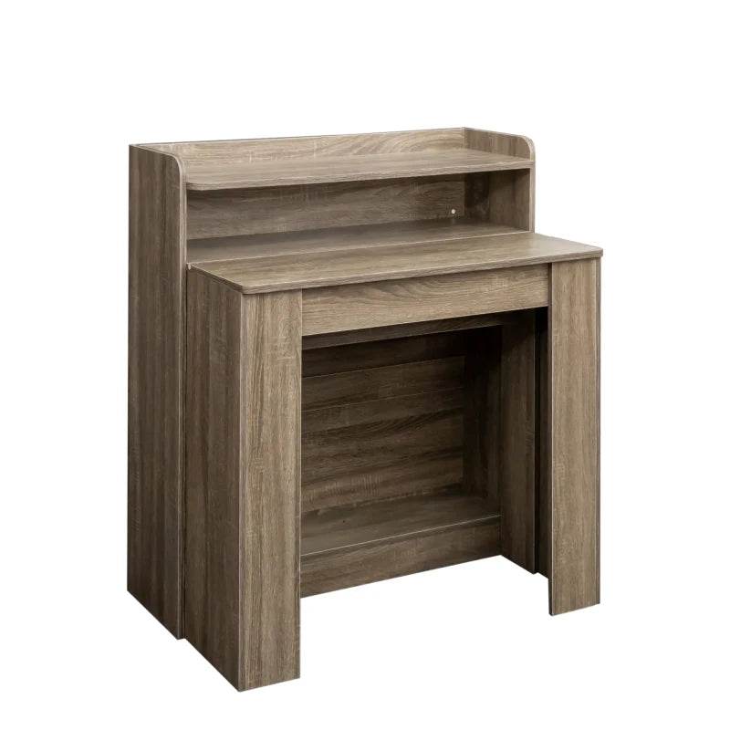 Modern Extendable Dining Table with Storage - Loft&Timber