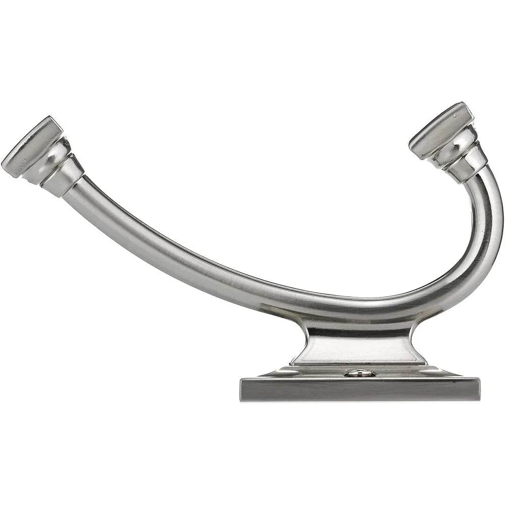 Transitional Metal Wall Hook Brushed Nickel Finish - Loft&Timber