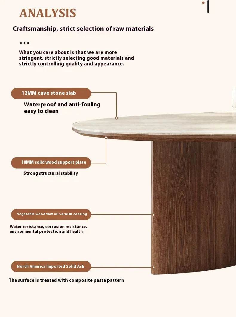 Center Dining Table Wood Table &/Or 6 Elegant Oval - Loft&Timber