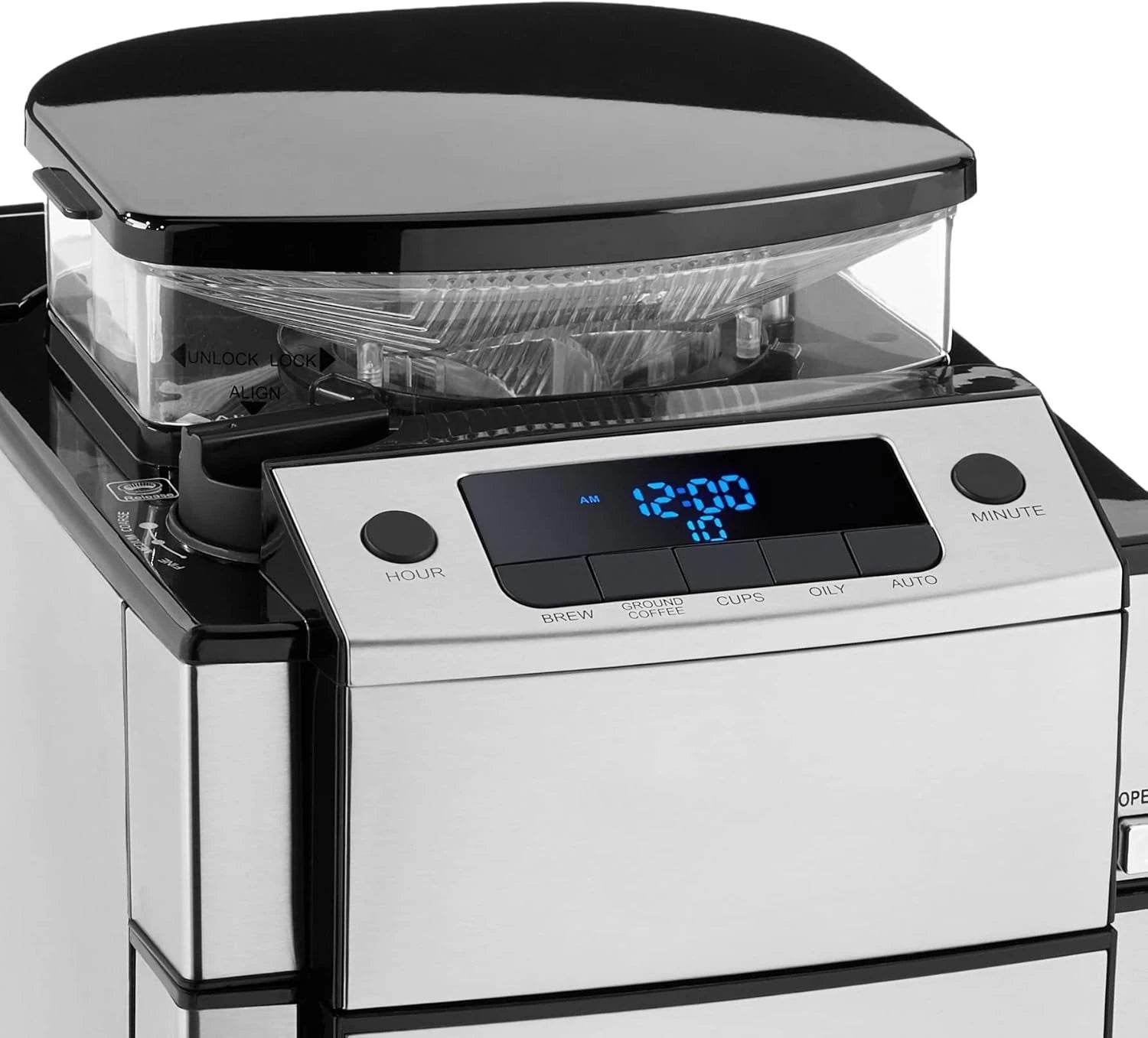 Thermal Carafe Coffee Maker, One Size, Silver, 10 Cup - Loft&Timber