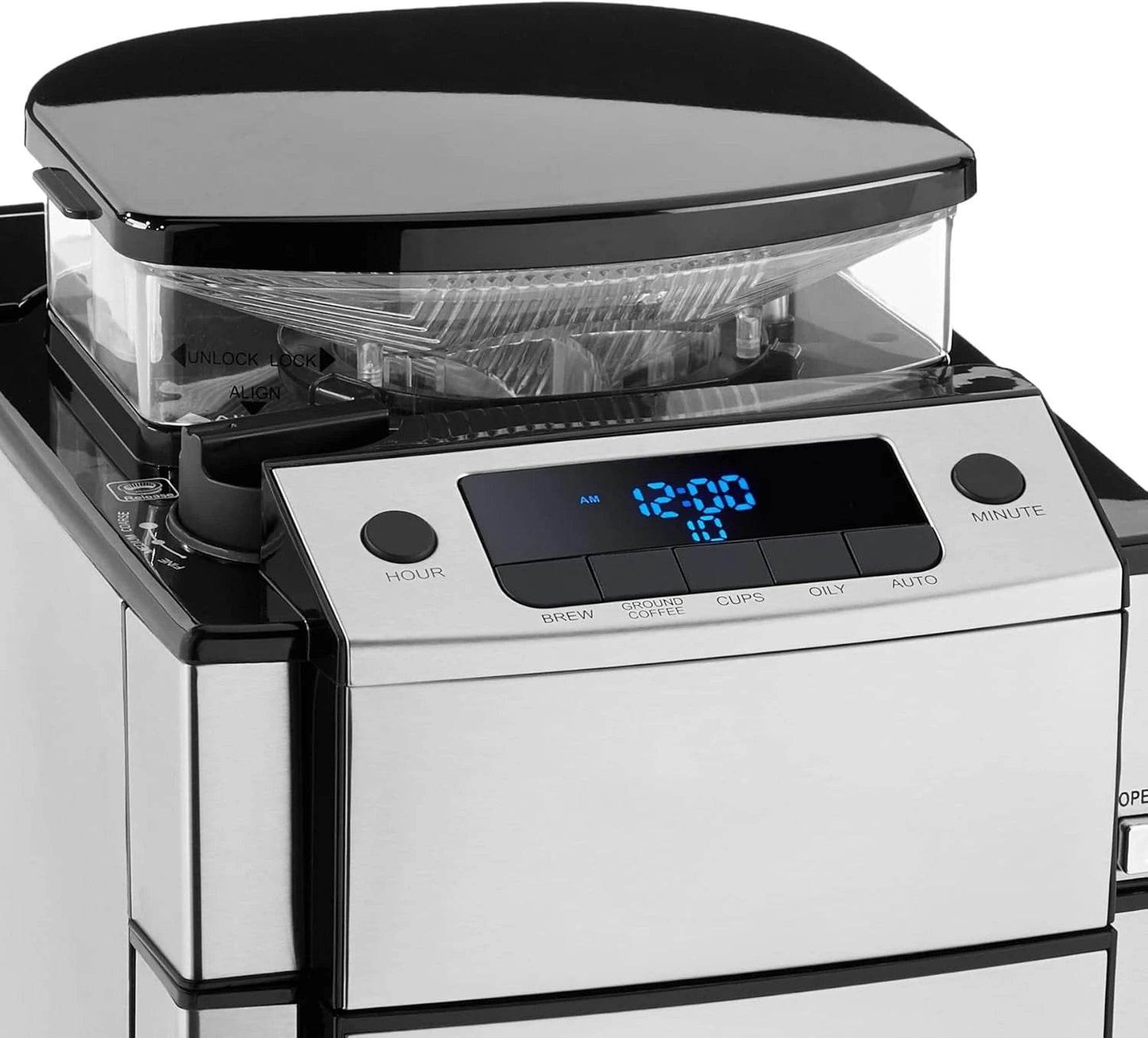 Thermal Carafe Coffee Maker, One Size, Silver, 10 Cup - Loft&Timber