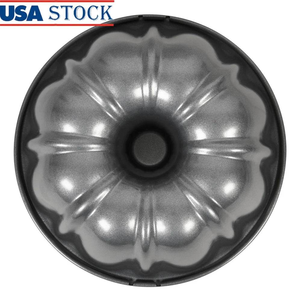 Premium 6 Inch Non Stick Steel Bundt Cake Fluted Tube Baking Pan - Loft&Timber