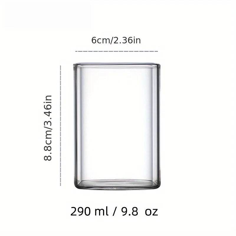 1PCS Creative Thin Highball Glasses Square Glass Transparent - Loft&Timber