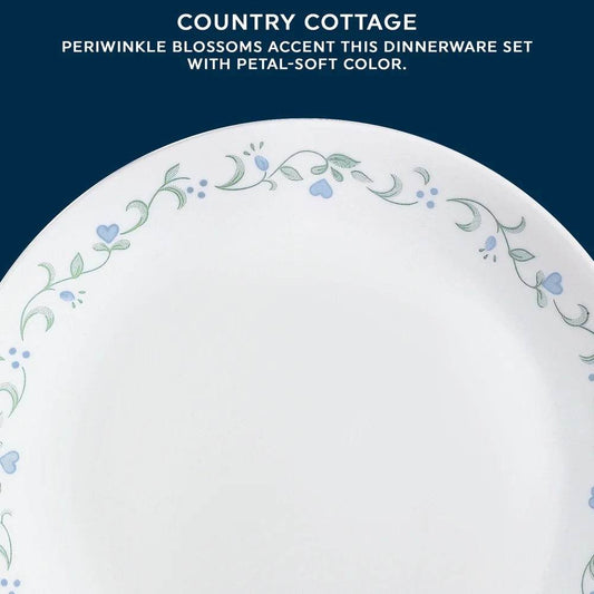 8.5 Inch Glass Salad Plate Set of 6 Lightweight