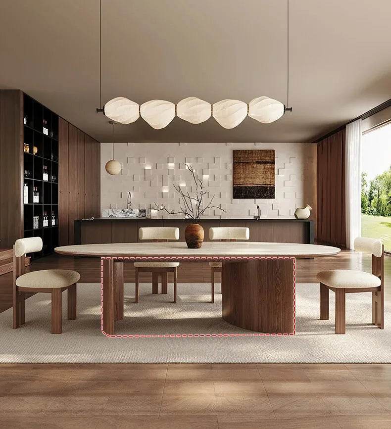 Center Dining Table Wood Table &/Or 6 Elegant Oval - Loft&Timber