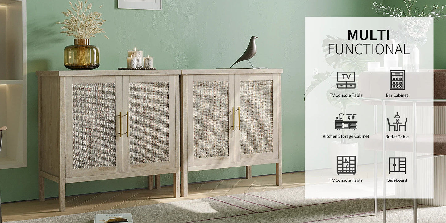 31" Rattan Sideboard - Loft&Timber