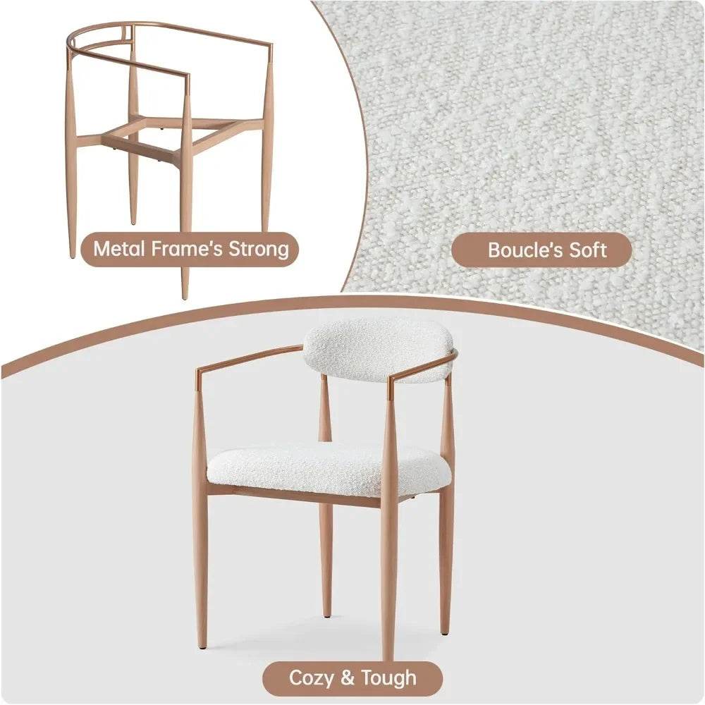 Modern Upholstered Dining Chairs Set of 4 - Loft&Timber