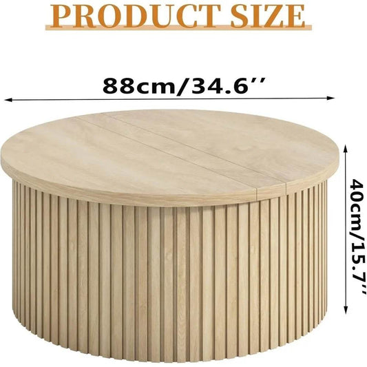 Lift Top Coffee Table with Storage 34.6'' - Loft&Timber
