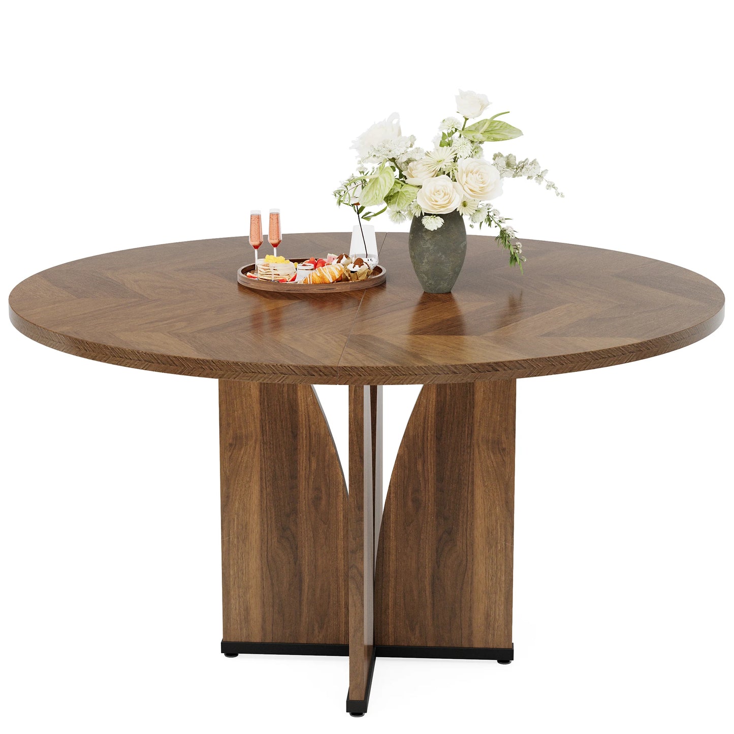 Tribesigns 39" Round Conference Table for 4 - Loft&Timber
