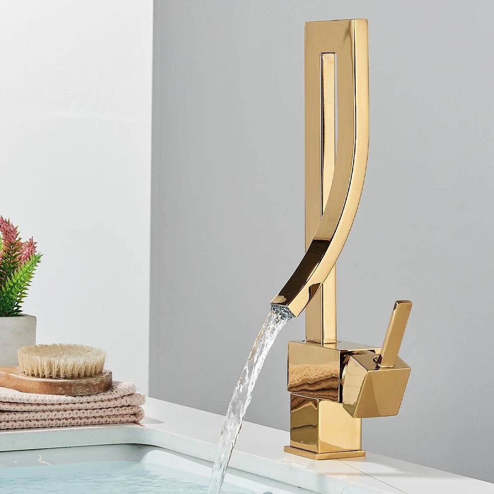 Gold Bathroom Basin Faucet - Loft&Timber