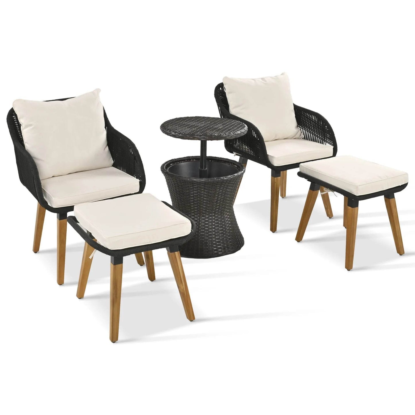 5 Pieces Outdoor Patio Furniture Set - Loft&Timber