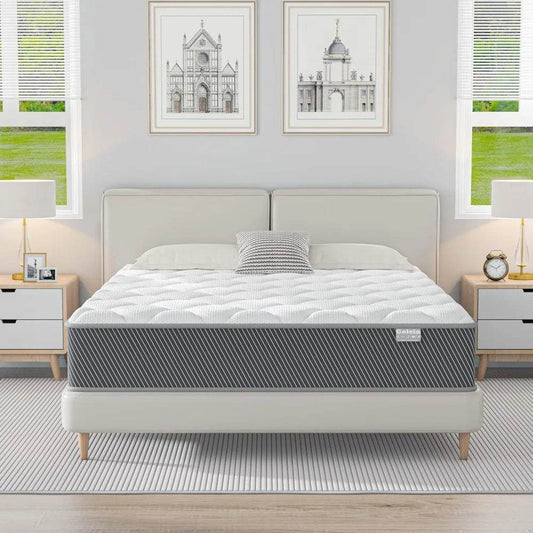 Queen Mattress, 12 Inch Hybrid Mattress in a Box, Colchones - Loft&Timber