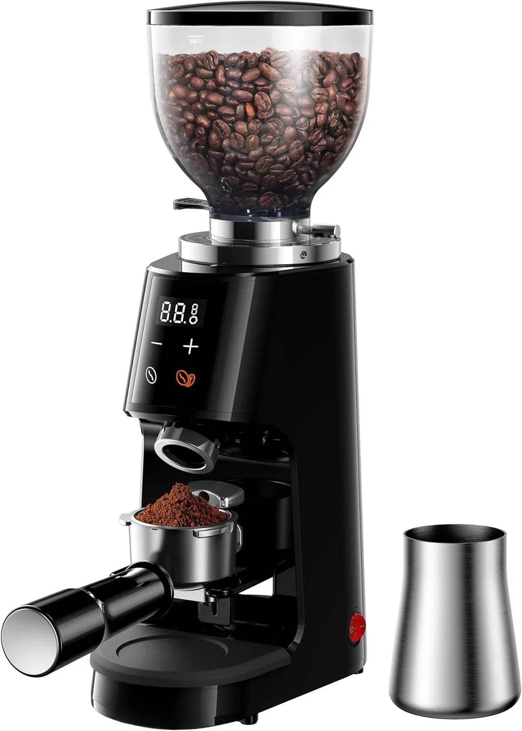 Professional 64mm Burr Coffee Grinder with 100 Grind Settings and All-Metal Chamber, Coffee Bean Grinder - Loft&Timber