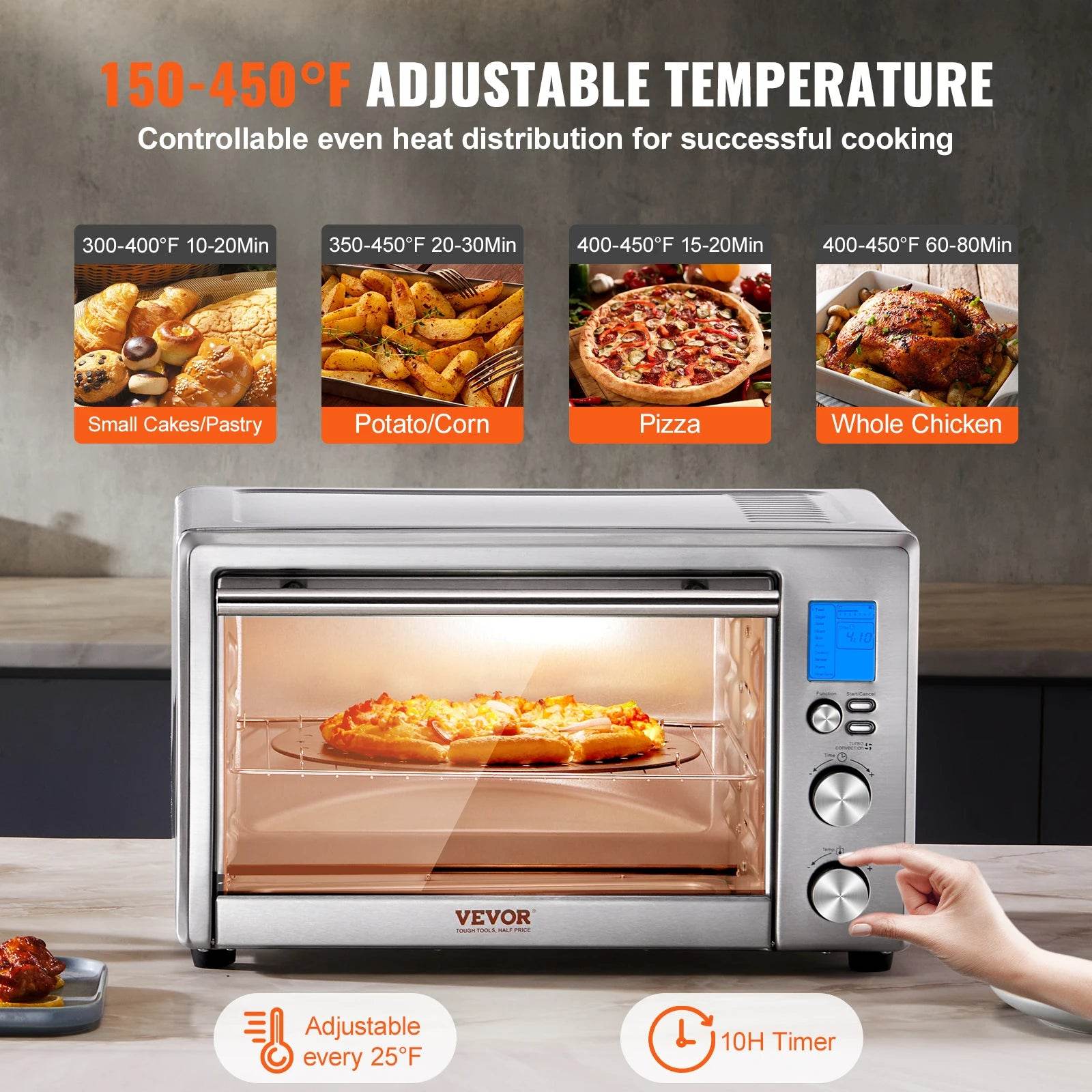 SucceBuy10-IN-1 Convection Oven, 28L/29.6Qt M - Loft&Timber