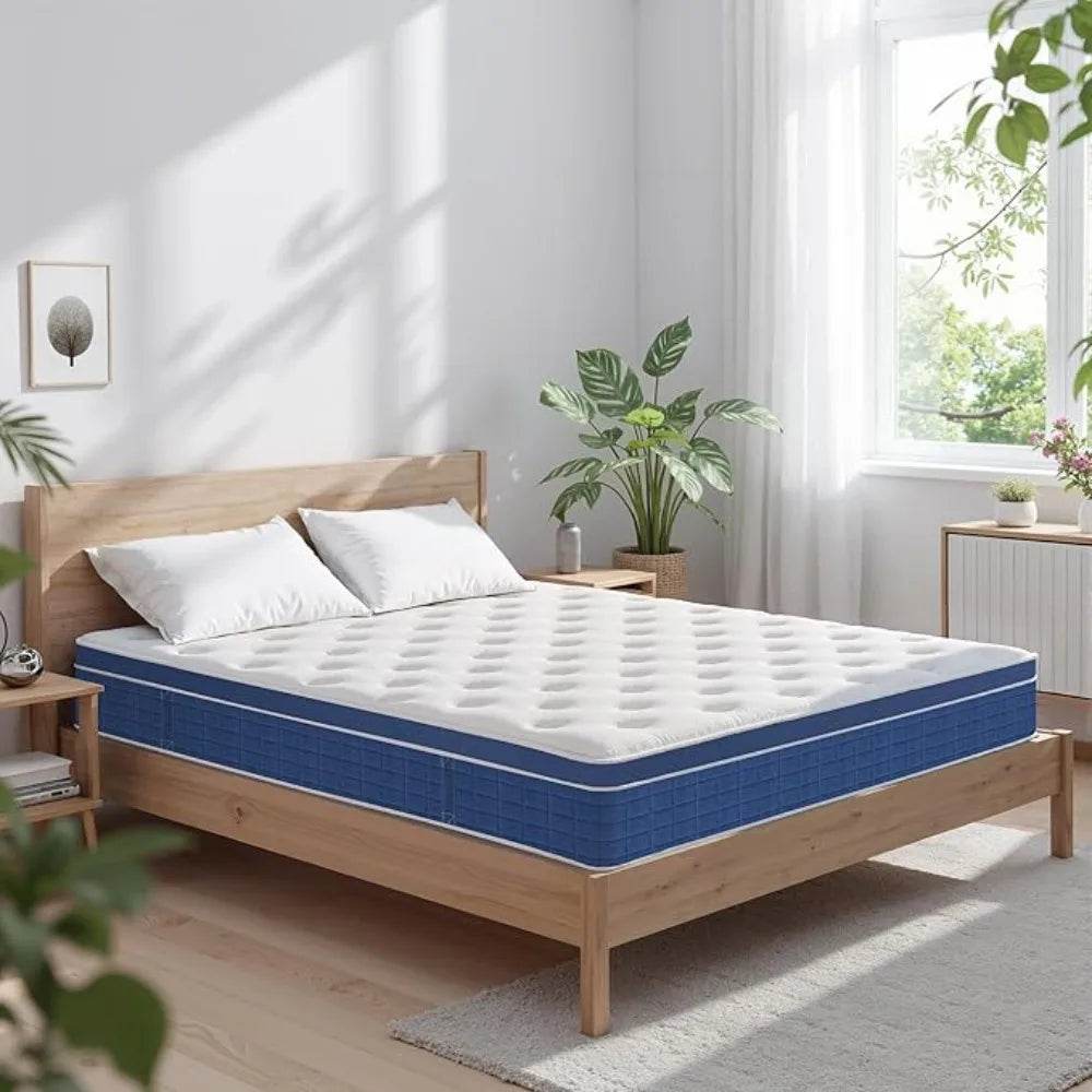 Mattress 14 Inch, Hybrid King Size Mattress in a Box, Gel Memory Foam Mattress with Pocket Springs - Loft&Timber
