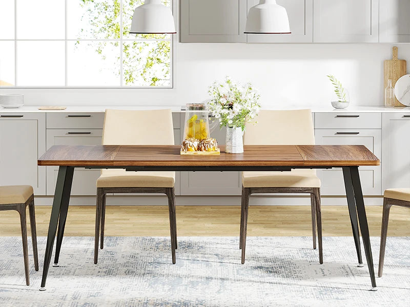 70.9" Large Dining Table for 6 to 8 - Loft&Timber