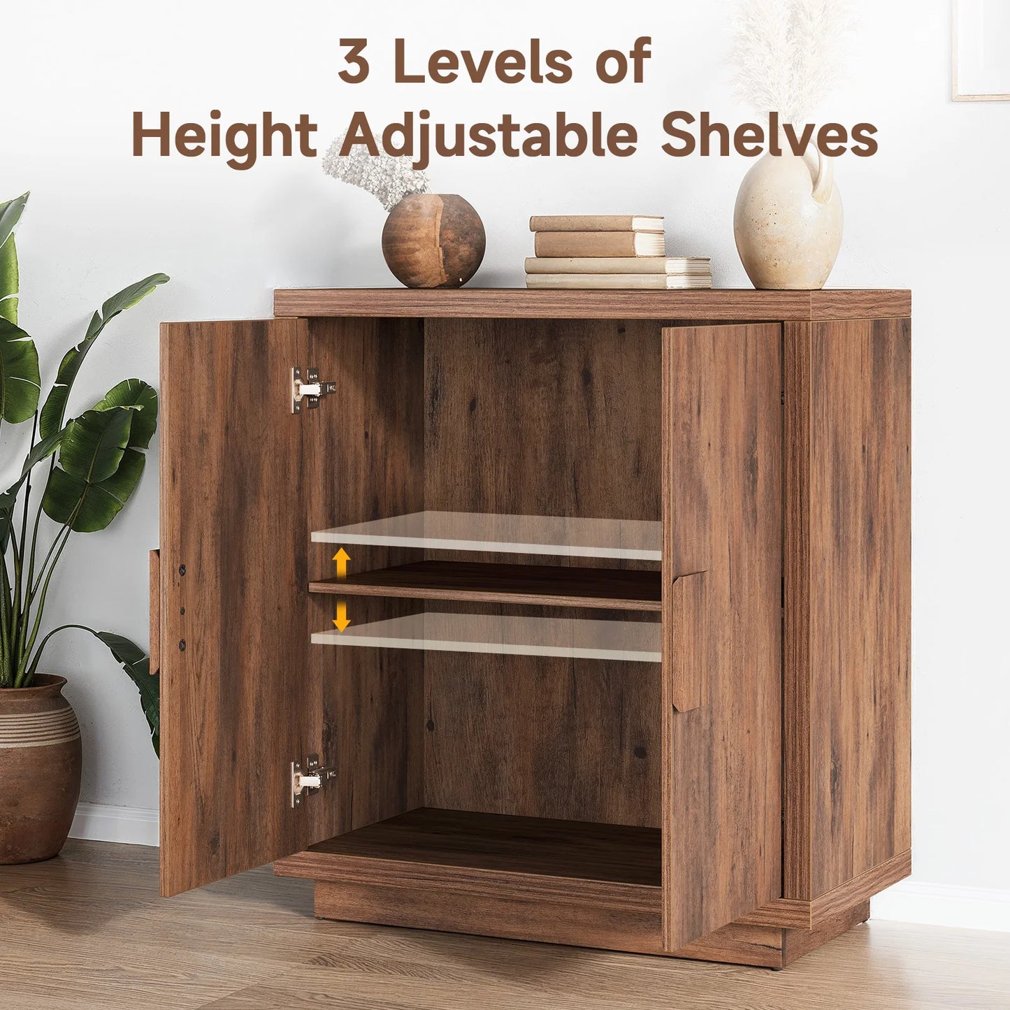 32" Sideboard Buffet Cabinet with Adjustable Shelfs - Loft&Timber