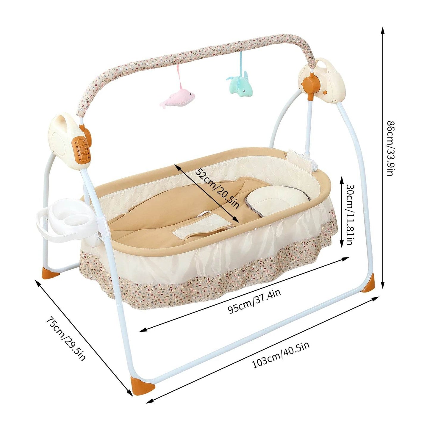 Foldable Electric Baby Cradle - Loft&Timber