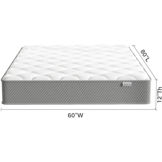 Queen Mattress, 12 Inch Hybrid Mattress in a Box, Colchones - Loft&Timber