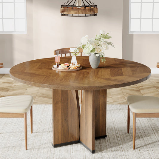 Tribesigns 39" Round Conference Table for 4 - Loft&Timber