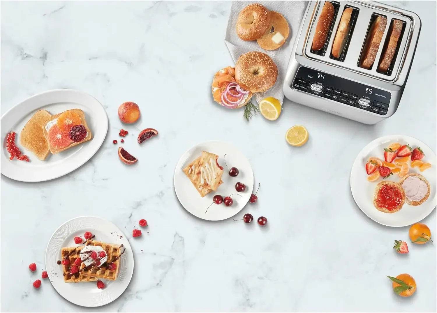 CPT-540 4-Slice Motorized Toaster in Black - Loft&Timber