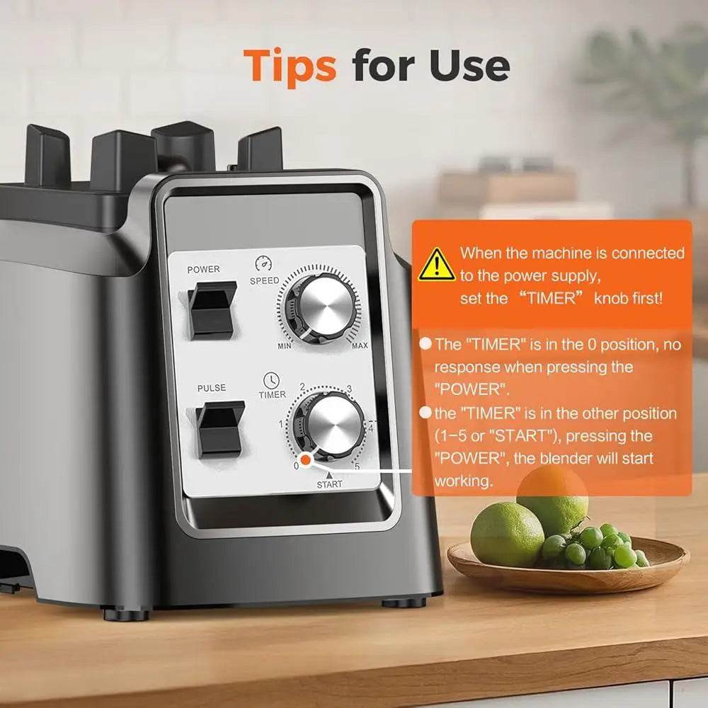 Professional Kitchen Blender Smoothie Maker 1800W High-Speed - Loft&Timber