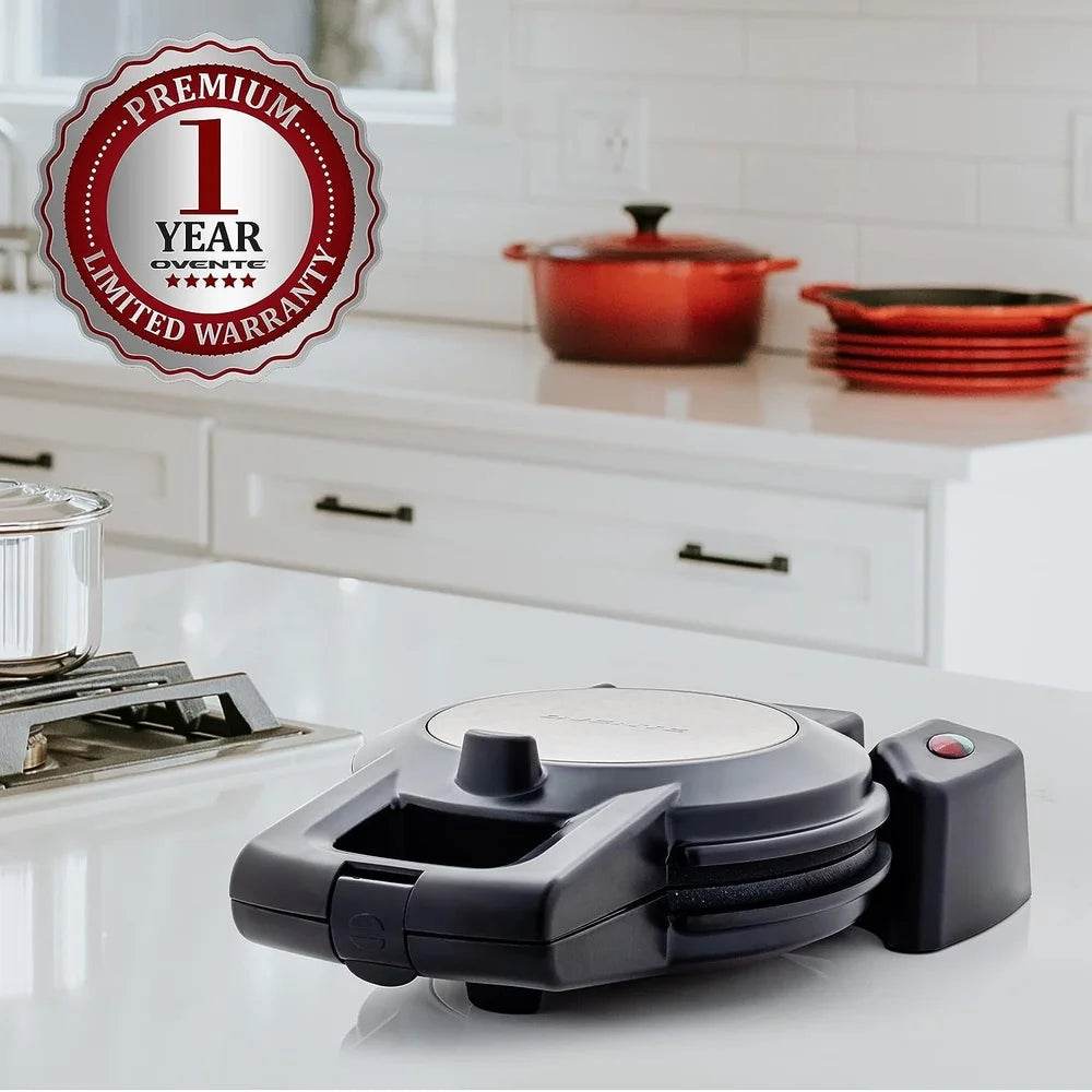 Compact Flip Waffle Maker with Non-Stick Plates - Loft&Timber