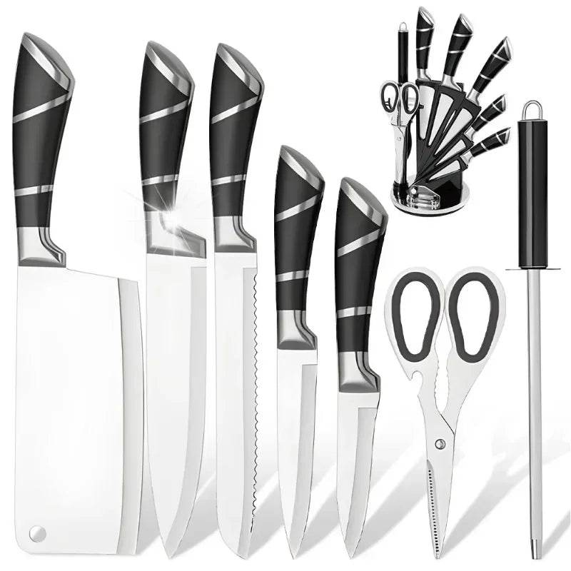 Kitchen Knife Set 9pcs Stainless Steel - Loft&Timber