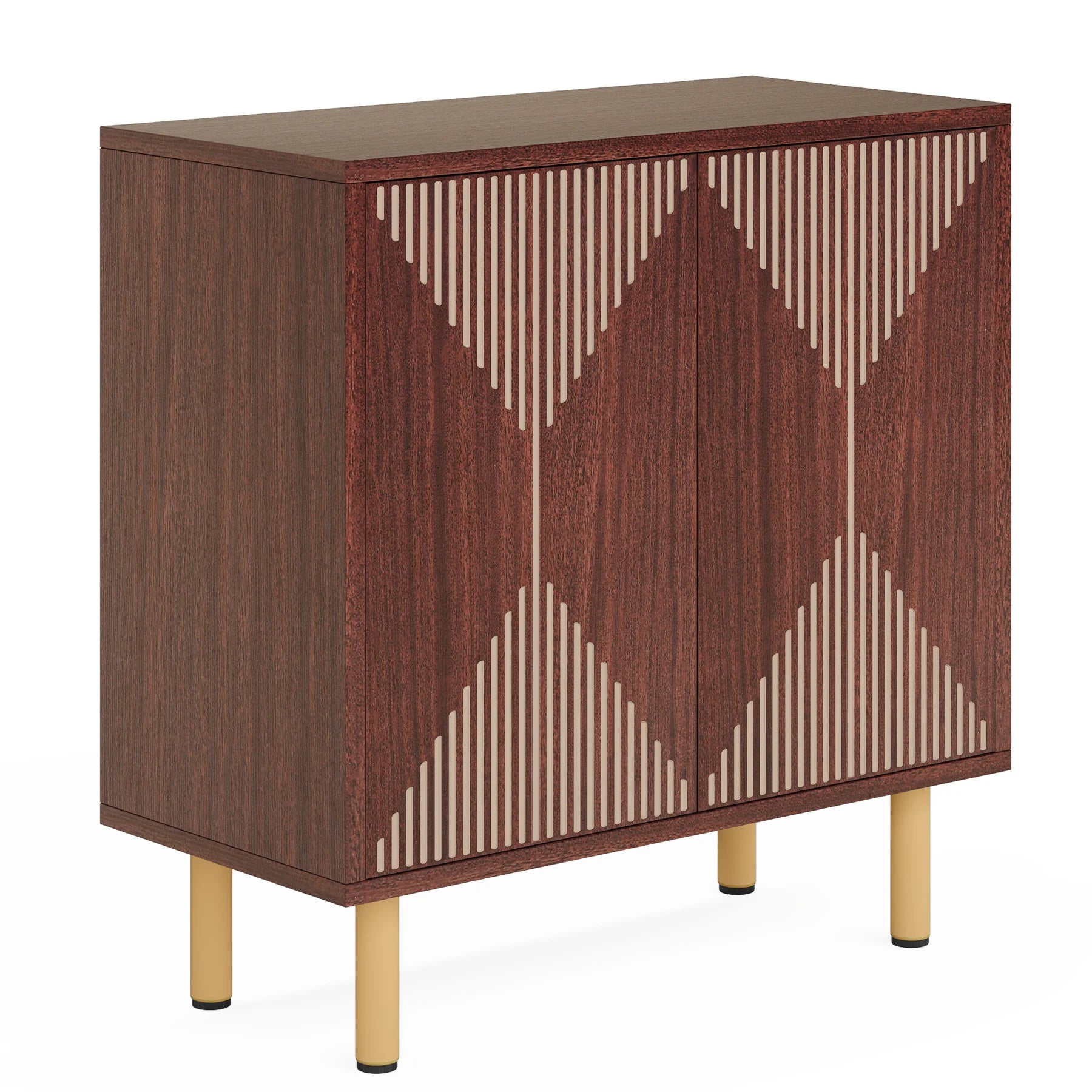 59" Tribesigns Modern Natural Storage Cabinet; Freestanding Floor Cabinet - Loft&Timber