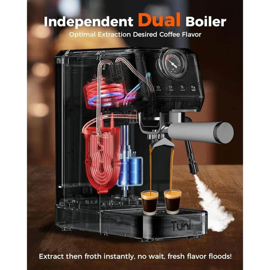 58mm Espresso Machine 20Bar Espresso Maker, Dual Boiler Coffee Maker - Loft&Timber
