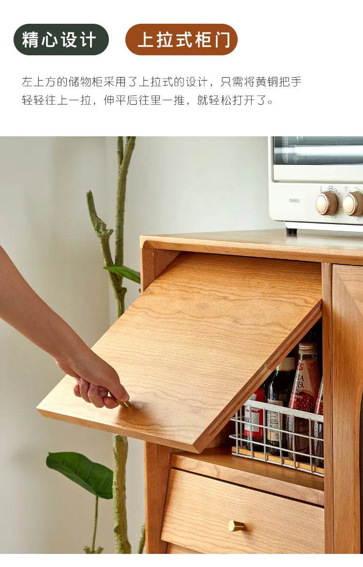 Japanese Vintage Solid Wood Sideboard - Loft&Timber