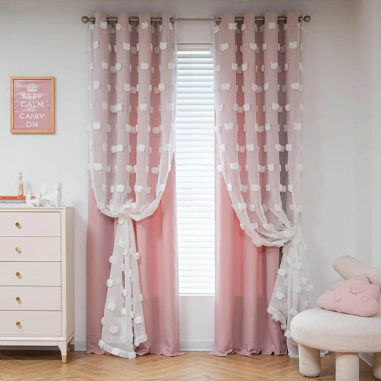 Pink Curtains For Living Room - Loft&Timber