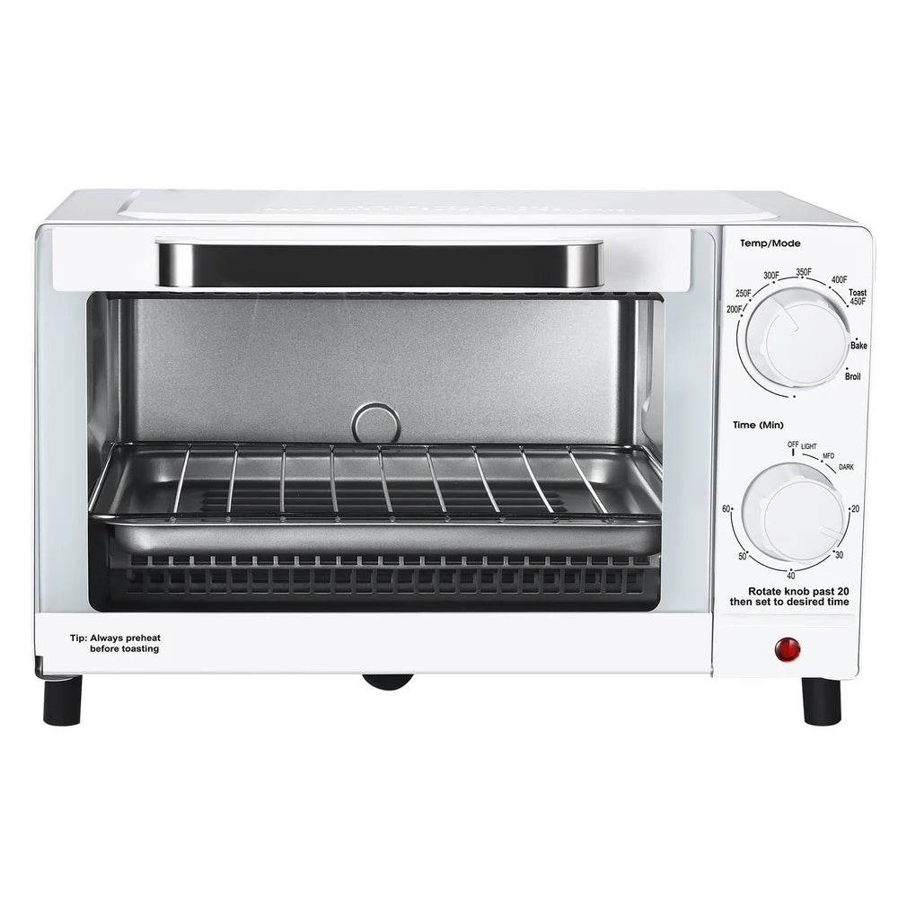 4 Slice Toaster Oven with Baking Rack and Pan 3 Settings - Loft&Timber